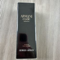 Mens Armani Code, Absolu Perfume 60ml Or 2 Oz