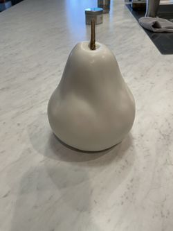 Large Ceramic Pear Decoration
