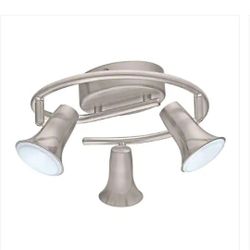 Brand New Eglo Jumilla 11,42 In  W 3 Light Matte Nickel