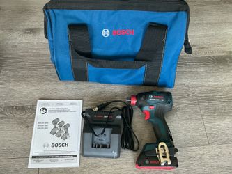 BOSCH NEW/REFURBISHED IMPACT DRIVER WITH BAG CHARGER BATTERY AND PAPERWORK