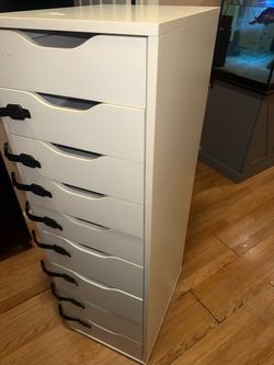 IKEA alex White Multi-Drawer Storage Unit