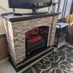 Fireplace heater TV Stand