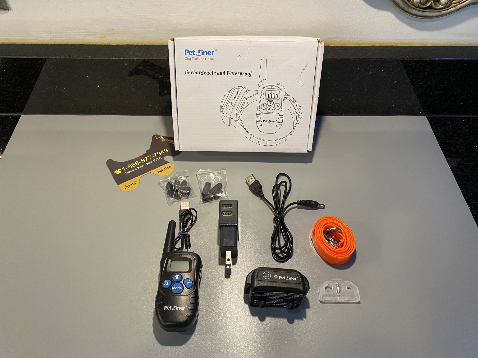 Petainer Dog Training Collar Waterproof & Rechargeable with LCD Remote