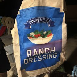 Funny Ranch Dressing Costume – “Savory & Zesty” Food Outfit Adult Size (one size fits all)