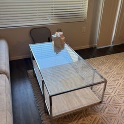 double layer coffee table