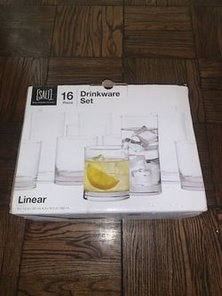 16 piece drink ware set 