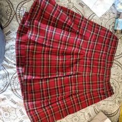 XS Plaid Skirt Hollister
