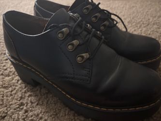 8053 LEATHER PLATFORM CASUAL SHOES