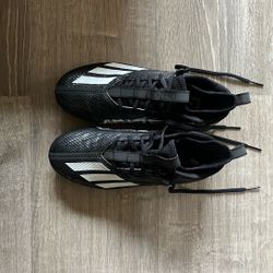 Football Cleats ADIDAS ADIZERO SCORCH 23 - BLACK/WHITE/BLACK (GW5071) Size 9