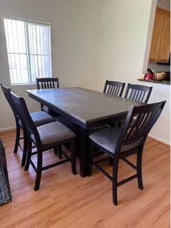 Counter height dining table set