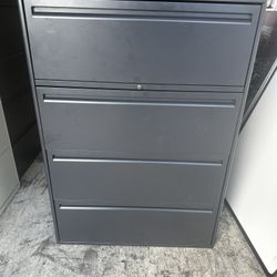 OFFICE/HOME FILE CABINET 4 DRAWERS LATERAL METAL FILE 