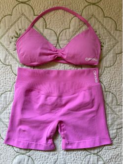 DFYNE Impact Short & Strappy Bra Set Blossom