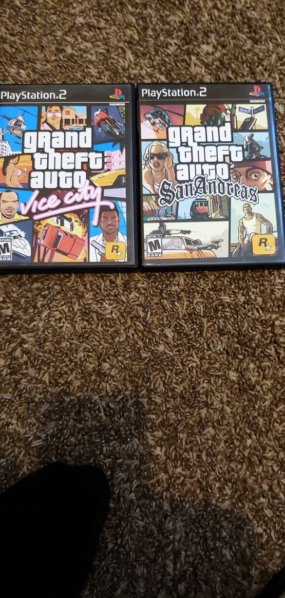 PS2 GTA VC&SA