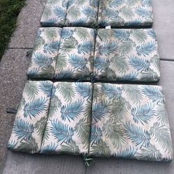 3 Reversible Chair Lounger patio pool Cushions- REVERSIBLE!