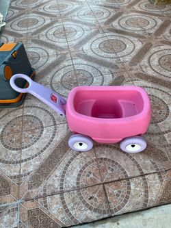 Small cart for towing and riding, in good condition.