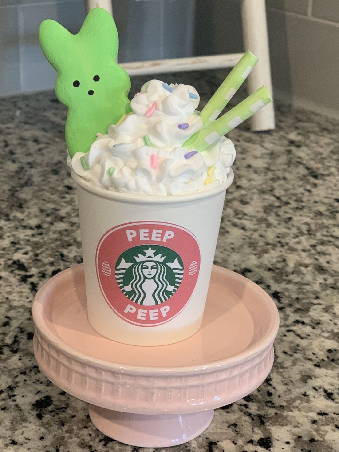 Mini Peep Peep Starbucks Easter Cup