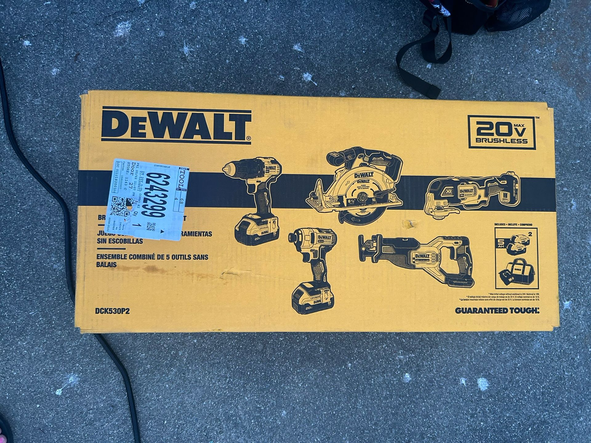 DeWalt 20V 5piece Combo kit