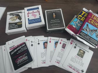 true crime trading and playing cards