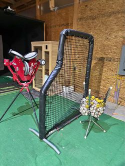 Rawlings spinball pro line 3-Wheel Pitching Machine + L-Screen + Balls