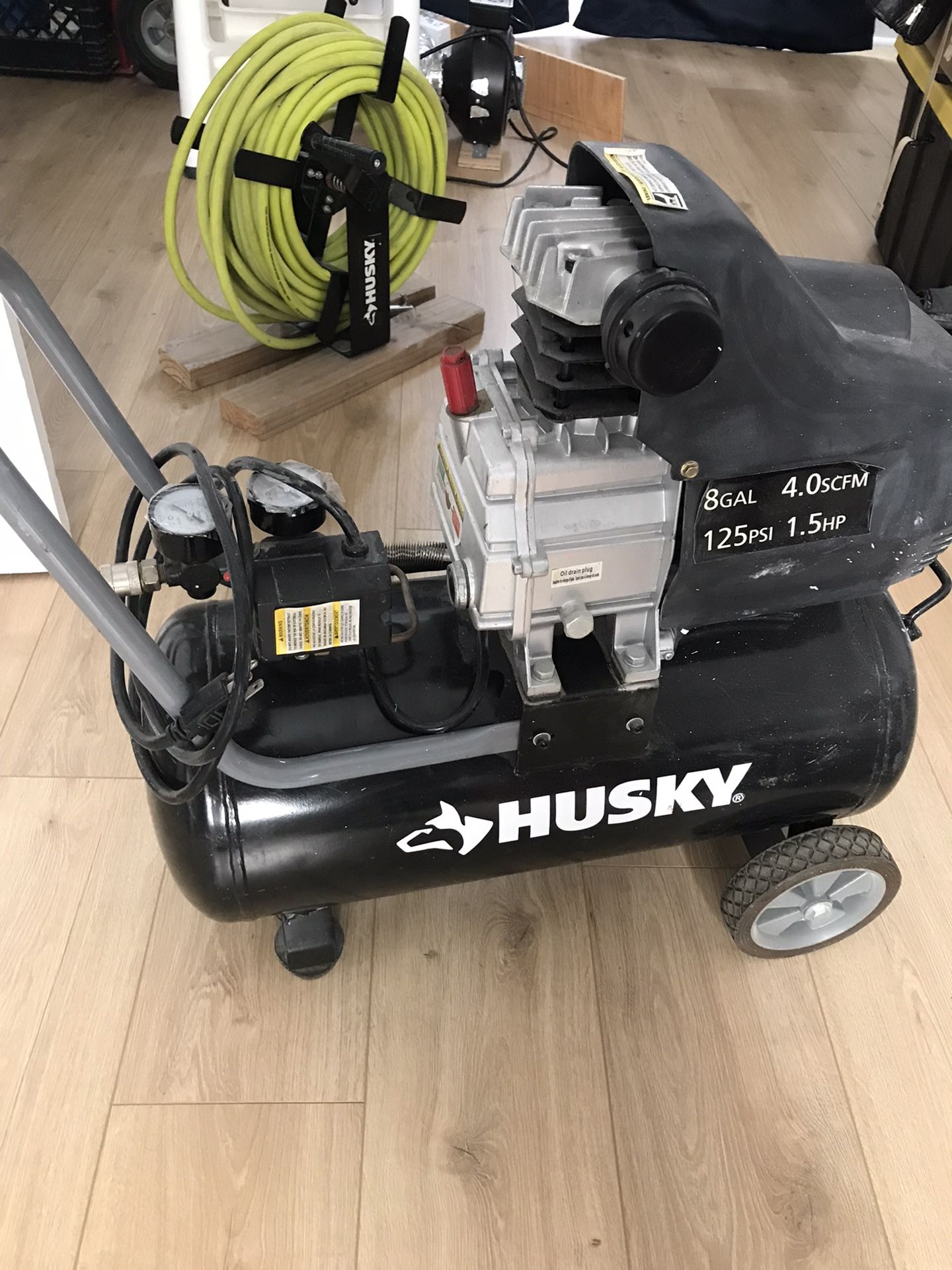 Great Deal** Air Compressor, Hose And Reel