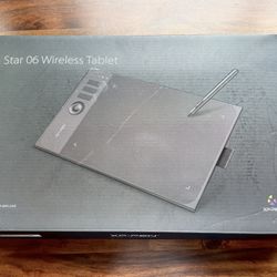 XPPen Star 06 Wireless Table 10x6 Inch Drawing Tablet 8192 Levels 