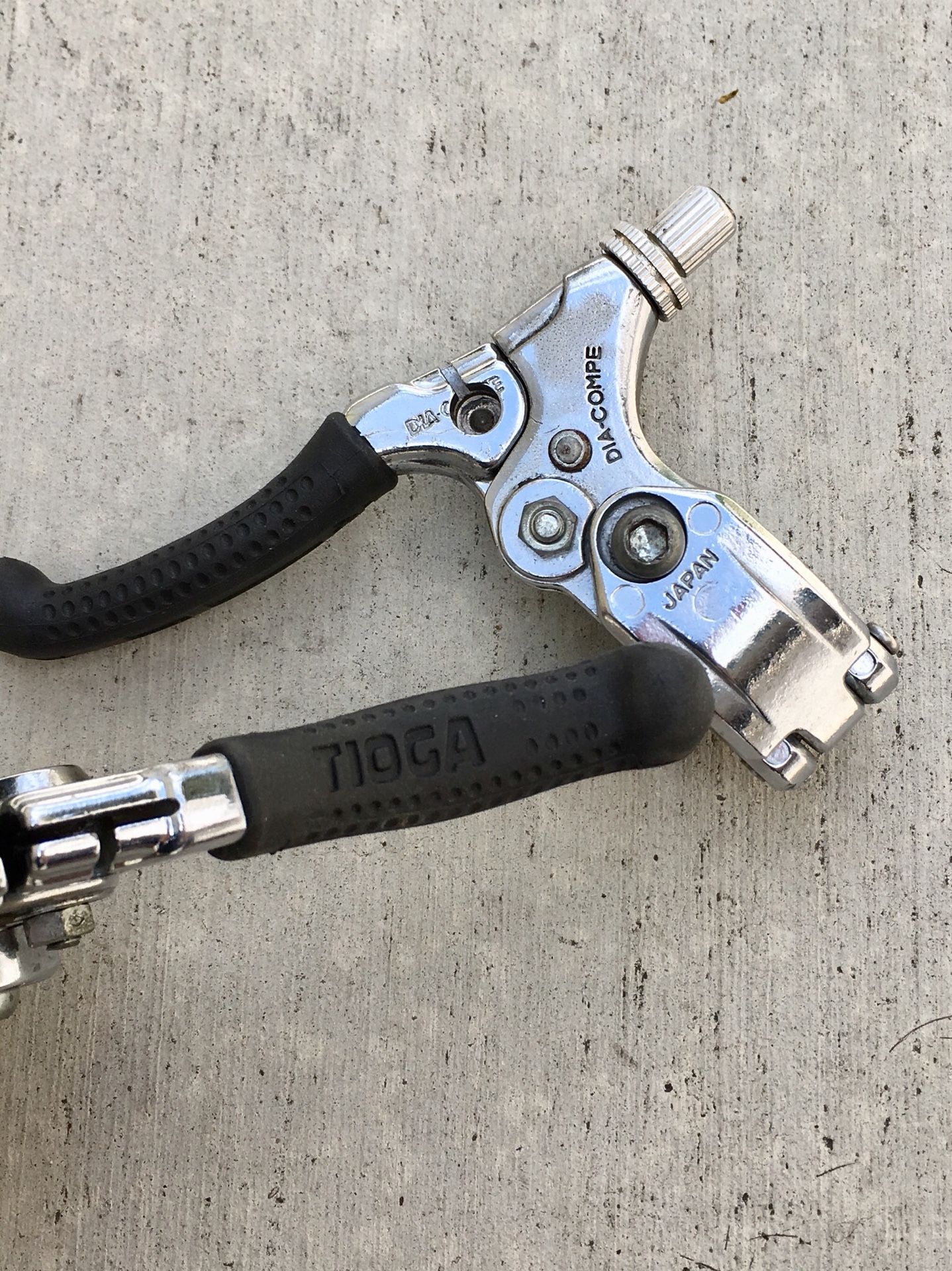 OG DIA COMPE TECH 77 SILVER LOCKING BMX FREESTYLE BRAKE LEVERS 750 880