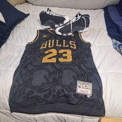 Jordan 13 Retro  New Black Flint With Jordan Jerseys W