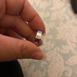 Stainless Steel Wedding Band Size 6.5 