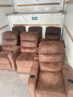 6  movie theatre recliners ( Manuel)