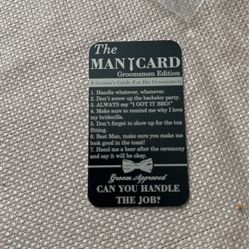 Groomsmen ManCard