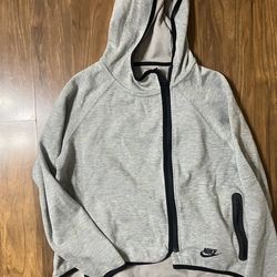 Women's Nike Tech Fleece Cape Heather Grey Hoodie size large