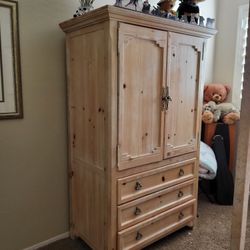 Armoire with TV Swivel and and 3 Drawers