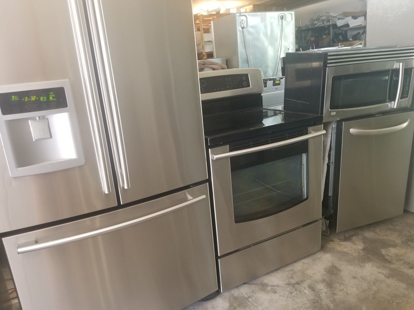 LG stainless steel appliances