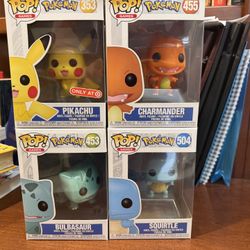 4 Pokemon Funko Pops