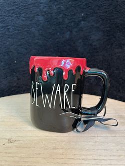 Brand New Rae Dunn Halloween Beware Coffee Mug Cup