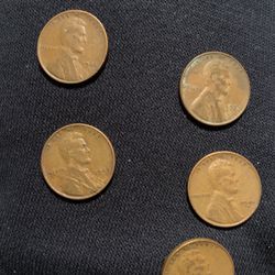 1944 Wheat Head Penny Some With Marks, Some With S For Steel And D