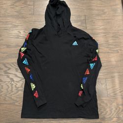 Youth large Adidas long sleeve hooded shirt