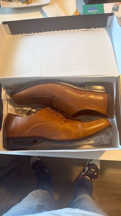 Alfani dark tan dress shoes