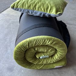 NEW 3” Foam Camping Pad and Pillow - 72” Cot Size