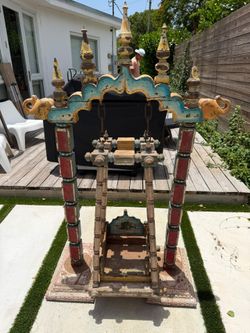 Antique One Of A Kind Indian Temple Swing