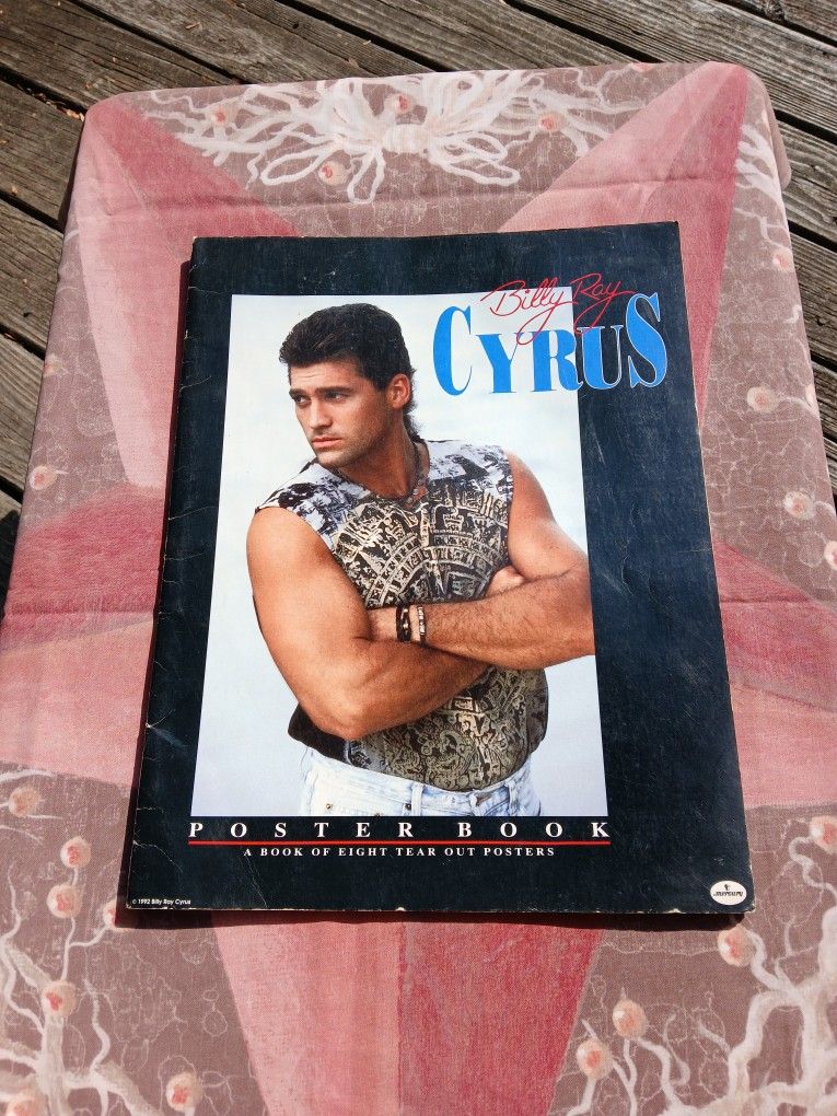 Original Billy Ray Cyrus Poster Book