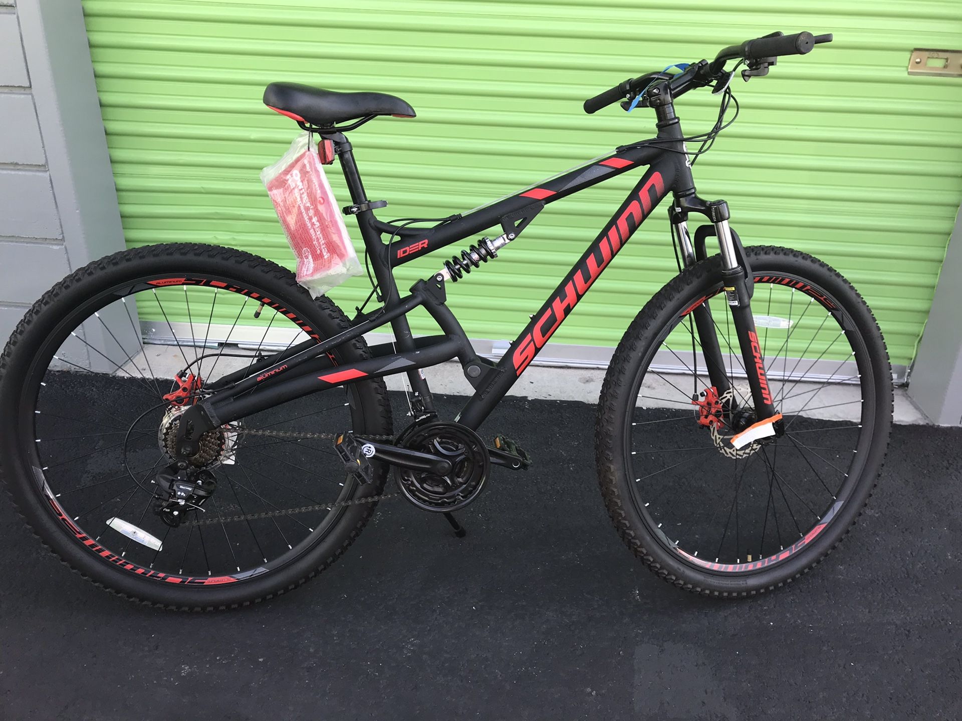 Schwinn Ider Dual Suspension Mountain Bike, 21-speeds, Black 29”