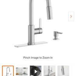 Glacier Bay Paulina Pull Down Kitchen Faucet in Chrome