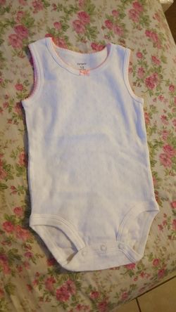 12 month white onesie
