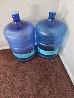 3     5 Gallons Water Jugs
