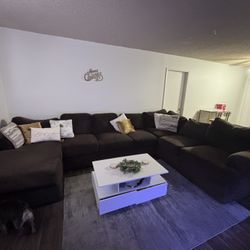 Large Brown Sectional