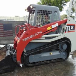 2016 TAKEUCHI TL8 TURBO 2 SPEED "HIGH FLOW" TRACK LOADER - COMPLETELY SERVICED 
