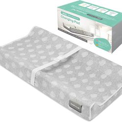 Contoured Changing Pad - Waterproof & Non-Slip, Includes a Cozy, Breathable, & Washable Cover - Jool Baby

