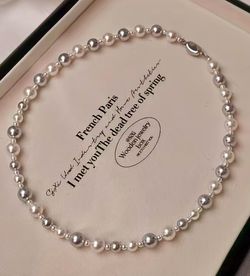 Genuine Fresh Water Pearl 925 Sterling Silver Necklace