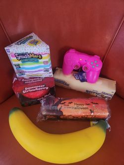 VARIETY OF SQUISHIES. $15 EACH